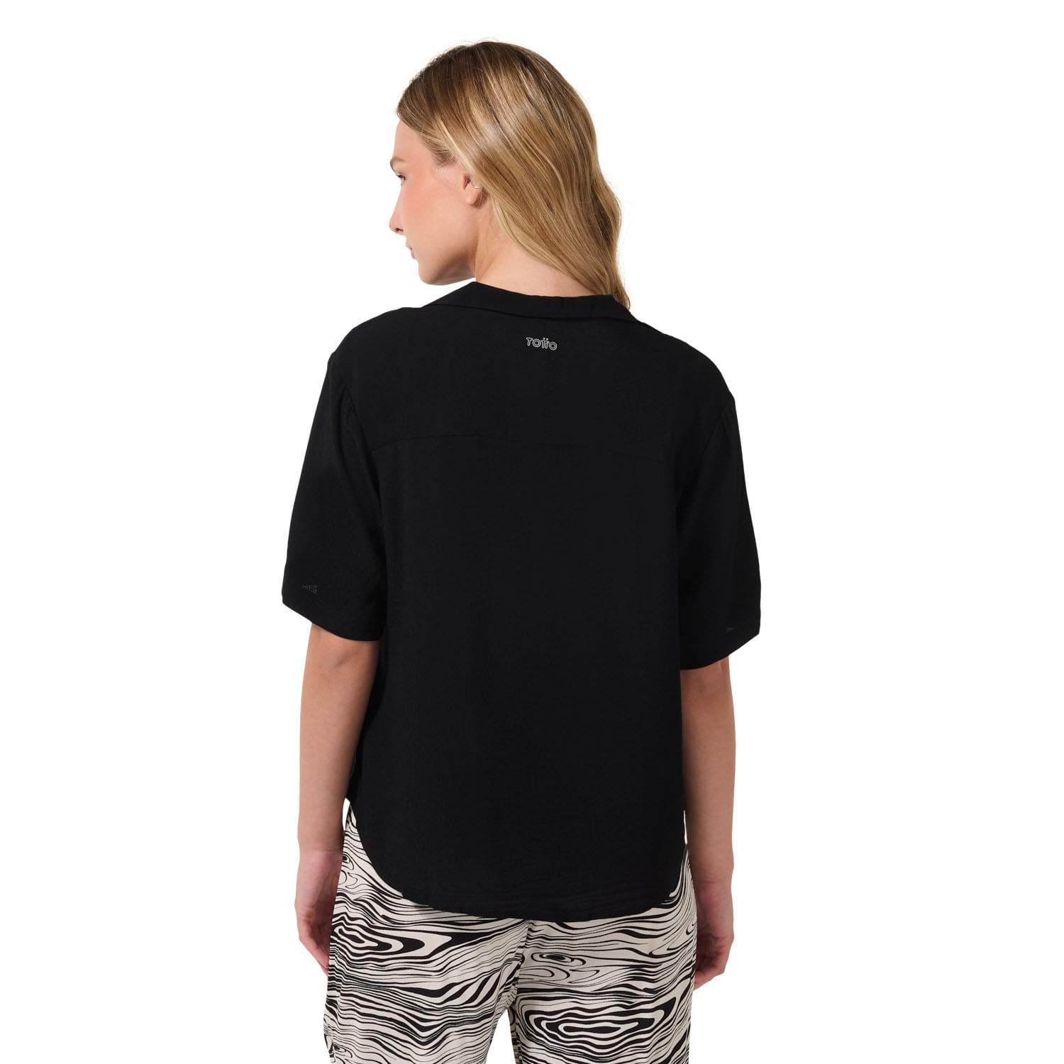 Shirt Camisa Negra Ancha Camiseta Negra Camisa Con Pantalon Corto Mujer  Blusa Negra Camisa, image size:1500x1500